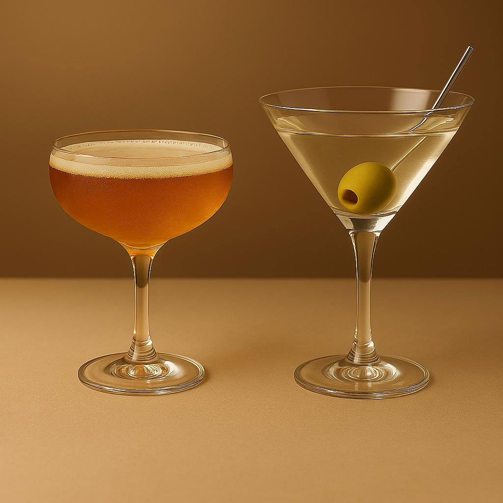 Coupe & Martini Glasses