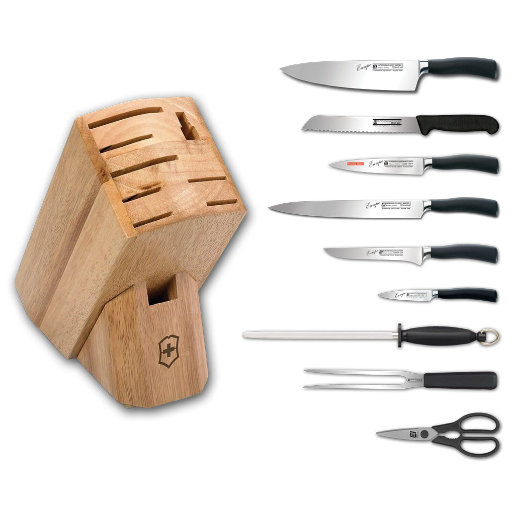 Knife Block with Full Tang,Forged Masterpiece™ Europe Series Knives