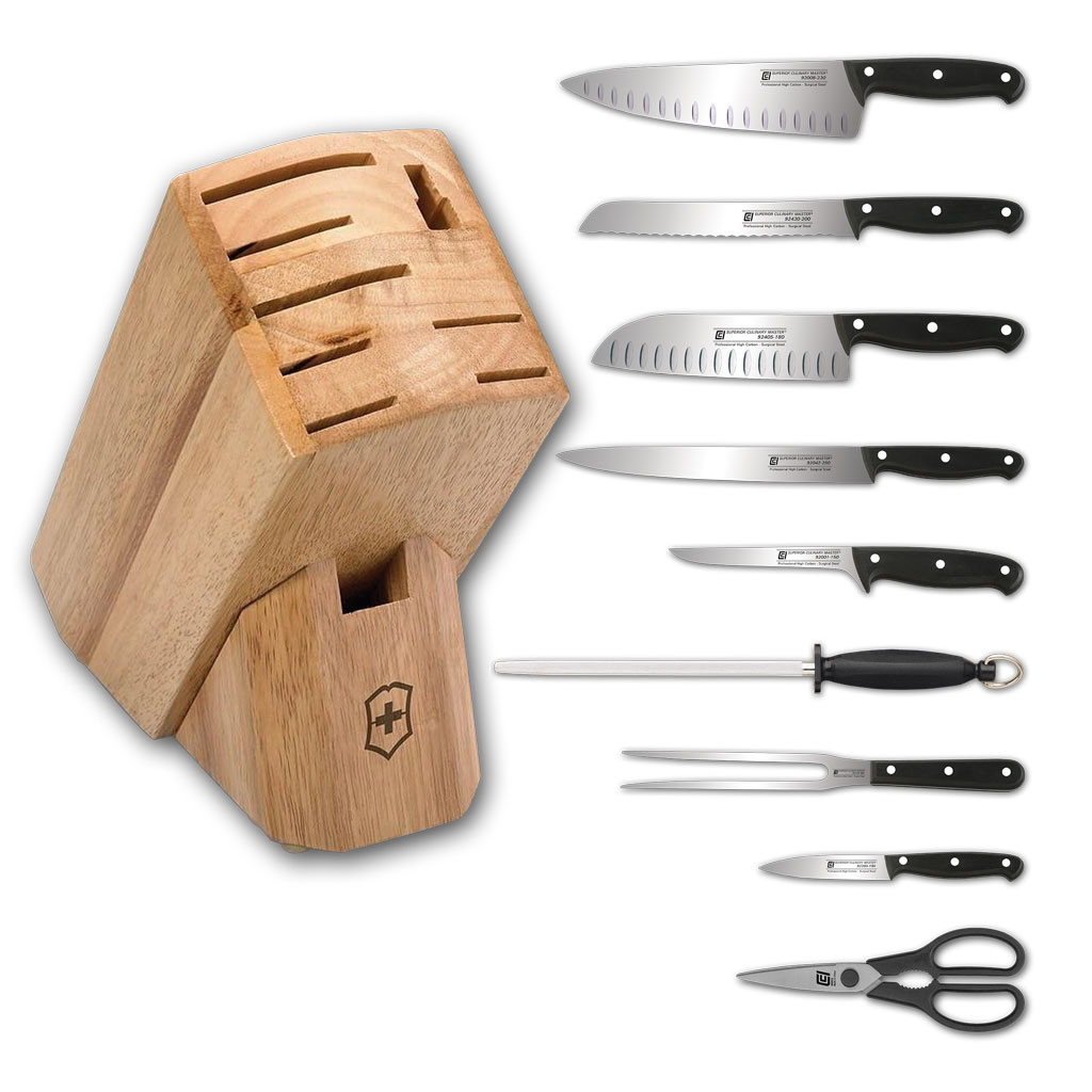 Knife Block with Full TangPOM Ergo Plus&trade; Series Knives