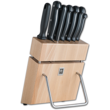 7 Piece Knife Block with Full Tang POM Technik Series Knives(30% Off)