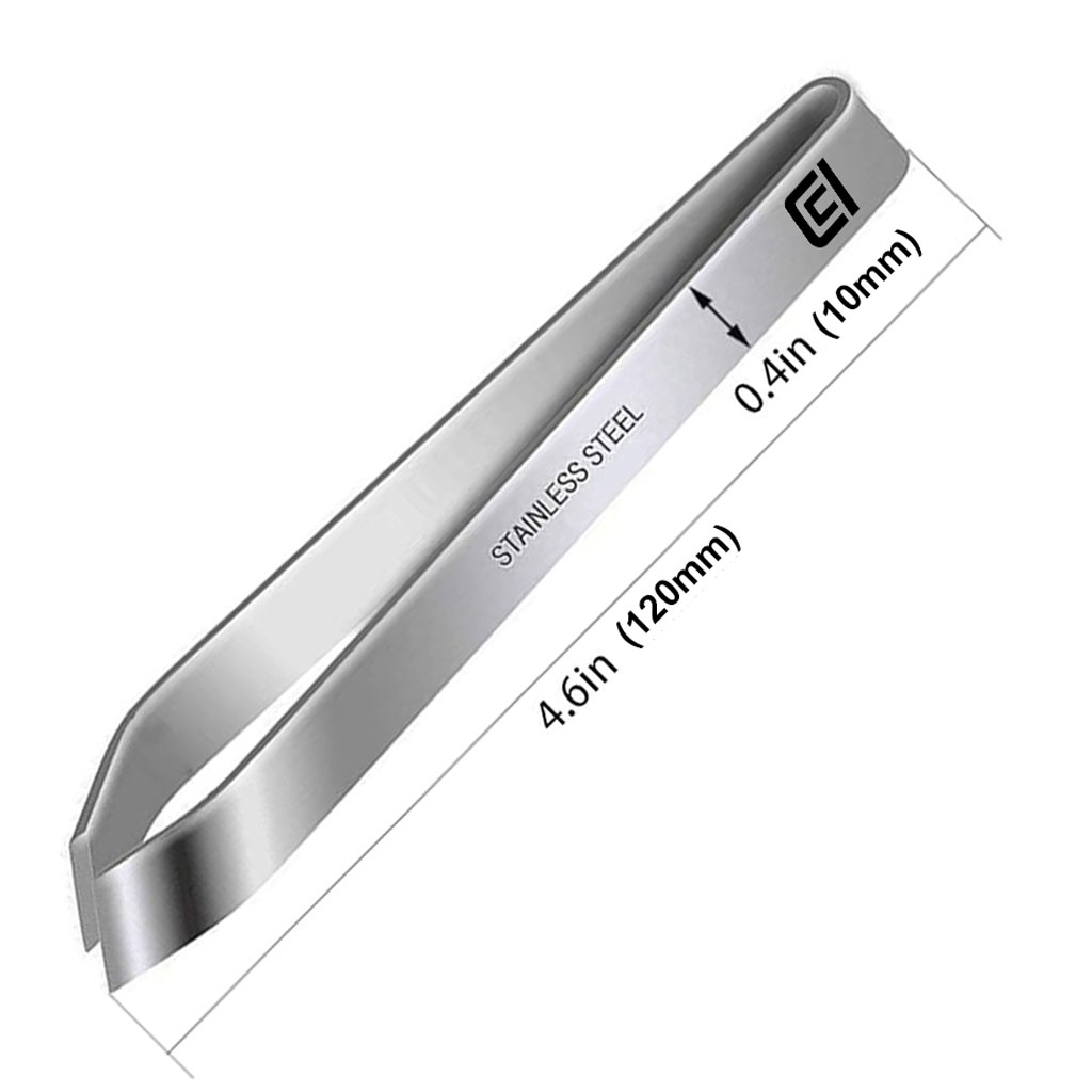 4 3/4" Fish Tweezer, Stainless Steel Diagonal