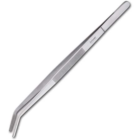 14" Competition Offset Tweezer, Stainless