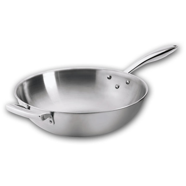 9 QT Tri-Ply Wok (Natural)