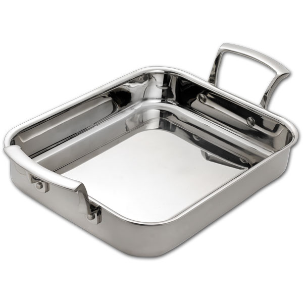 3 QT Tri-Ply Rectangular Roast Pan