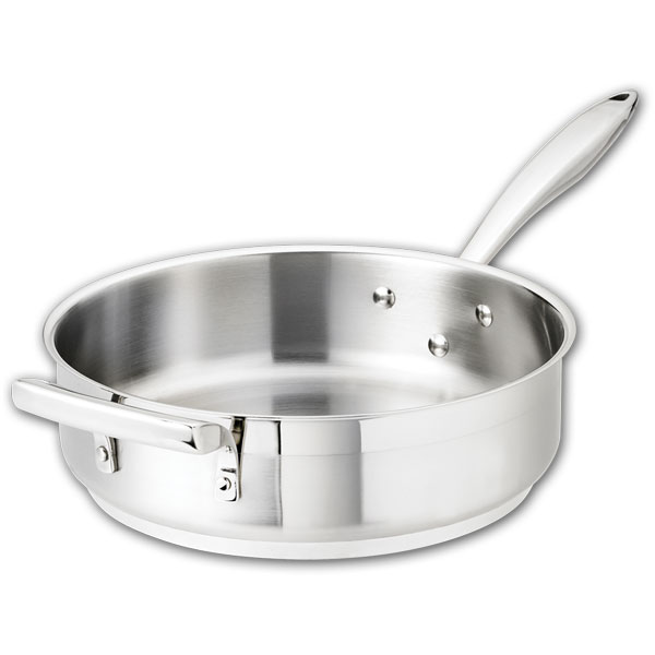 4 QT Sauté Pan, Straight-Sided with Helper Handle