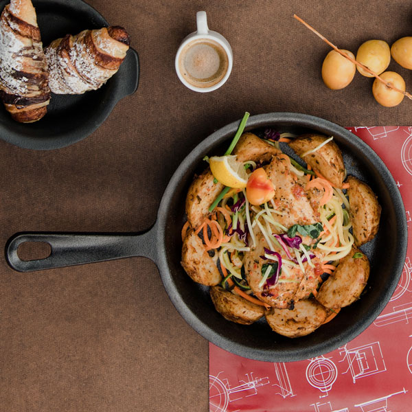 3.63 QT / 12" Pre-seasoned  Cast Iron Skillet, Round #2