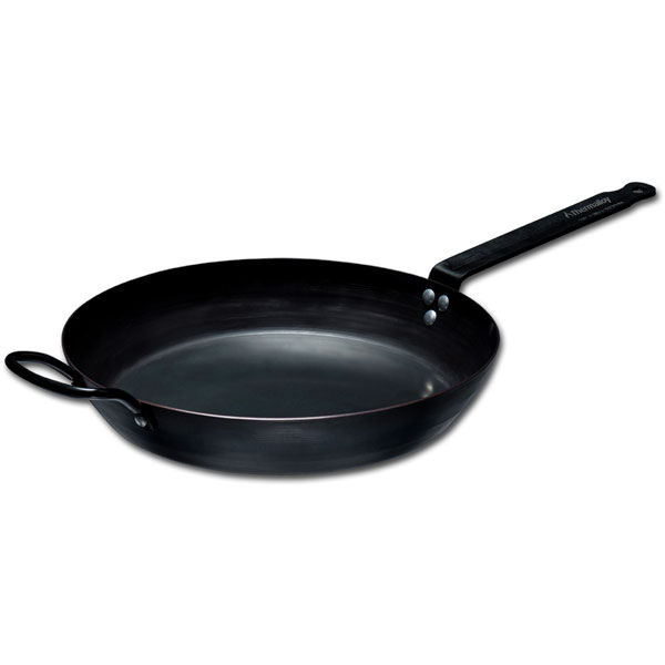 11.8" Carbon Steel Frying Pan  with Helper Handle