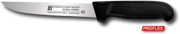 6" Boning-Stiff Blade, 24mm Wide, Microban Proflex Handle