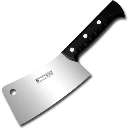 6" Cleaver - Rivet, Poly Handle