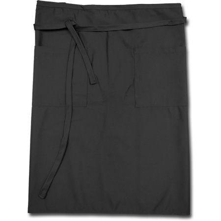 Bistro Apron, Black, Long2 POCKETS36