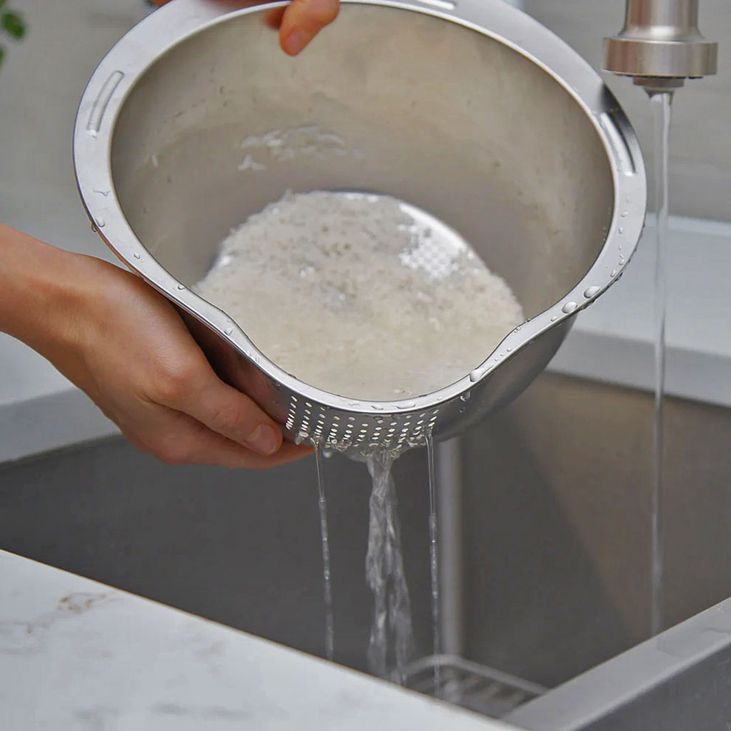 Rice Washer, Colander, and Strainer