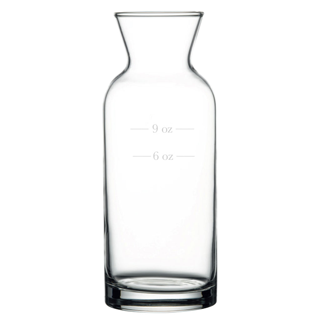 Tempered Carafe, 12 Pk with 6 & 9 oz Lines12oz / 355ml