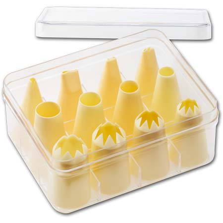 Large Piping Tip Set-Poly, 12 Pieces (larger tips)