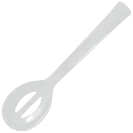 10" Straining spoon, White