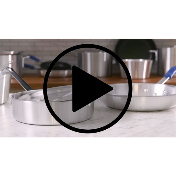 8.5 QT Aluminum Tapered Sauce Pan with Helper Handle #2